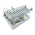 thumbnail image 5 of INTSUPERMAI Ceiling Mounted Hidden Telescopic Ladder Stairs White 13 Steps, 5 of 9