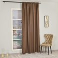 thumbnail image 2 of 3S Brother's Home Decorative Mink Curtains 100" Wide Extra Long Luxury Colors Linen Look Custom Made 5-25 Feet Made in Turkey Hang Back Tab & Rod Pocket Single Panel Home Décor (100"Wx252"L), 2 of 6