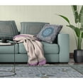 thumbnail image 4 of Amrita Sen Designs Amrita Sen Jewel Circle Faux Suede Throw Pillow 16"x16", 4 of 9