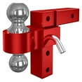 thumbnail image 1 of Support de Balle d'Attelage de Remorque Ajustable Convient au Récepteur de 2 Pouces Chute de 6 Pouces Attelage de Remorquage Corps en Aluminium Forgé Balles de 2 Pouces et 2-5/ 16 Pouces, Goupille d'Attelage à Verrouillage Double Étanche, 1 of 5