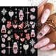 thumbnail image 4 of 5D Christmas Embossed Nail Stickers White Snowflakes Sliders For Nails Cute Cartoon Bear Gloves Sweater Design Decals GLJI-5D18, 4 of 4