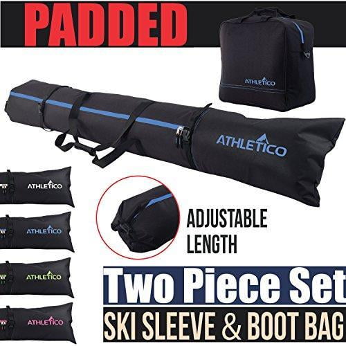 Athletico Padded TwoPiece Ski and Boot Bag Combo