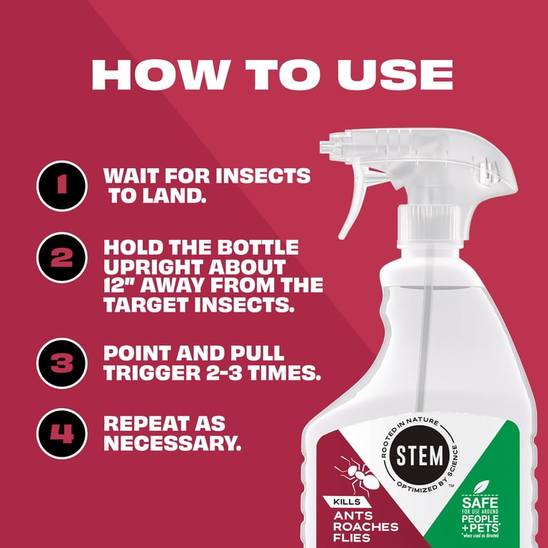 Stem Plant-Based Ant, Roach & Fly Killer, 17 oz photo 6