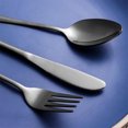 thumbnail image 5 of Stainless Steel Cutlery Set | Knife Fork Spoon 3-Piece Mirror Finish | Ergonomic Handle | Portable Utensils | Easy to Clean | Modern Black | 20x6x3cm | 160g, 5 of 6