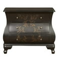 thumbnail image 1 of Accentrics Home Hand Painted Wooden 3 Drawer Bombay Storage Chest Dresser, Black, 1 of 4