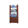 thumbnail image 2 of Safco - Literature holder - wall mountable - 5 compartments - for  - mahogany, 2 of 2
