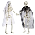 thumbnail image 2 of AMERTEER  2x Halloween Human Skeleton Oversized Poseable Life Decor Party Props, 2 of 7