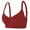 Red, variant on Zpanxa Women's Full Coverage Minimizer Sports Bra, Seamless Wide Shoulder Wireless with Gathered Back Support for Large Bust