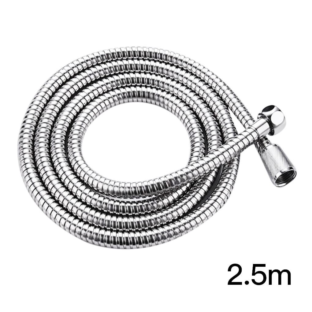 2M & 2.5M flexible Stainless Steel Chrome shower bath hose pipe Standard 