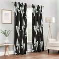 thumbnail image 7 of Bow Blackout Curtains 84"x52" Thermal Insulated Curtain 1 Panel, 7 of 7