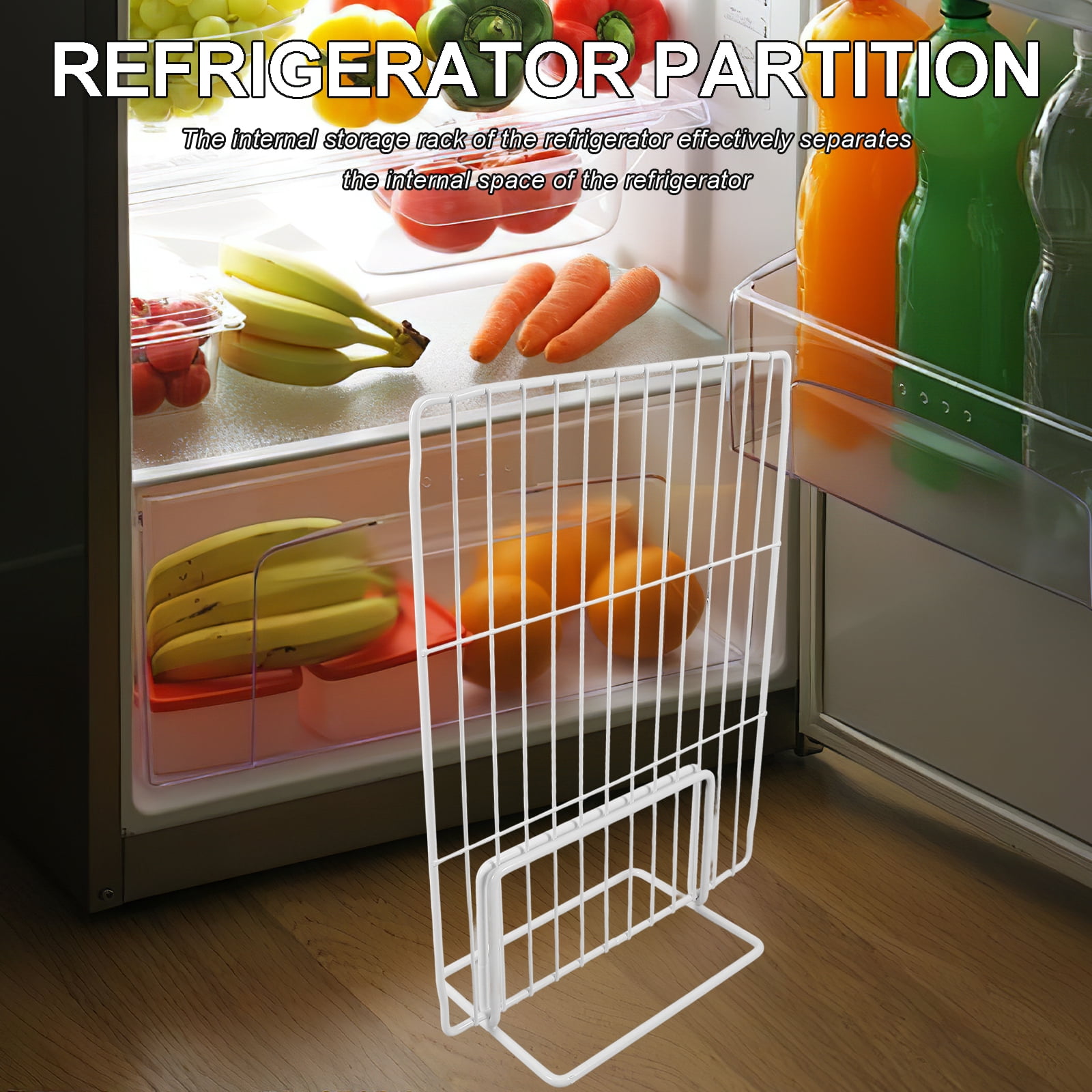 Partition Refrigerator Shelf Separator Fridge Mesh Divider Fridge Accessories Freezer Supply