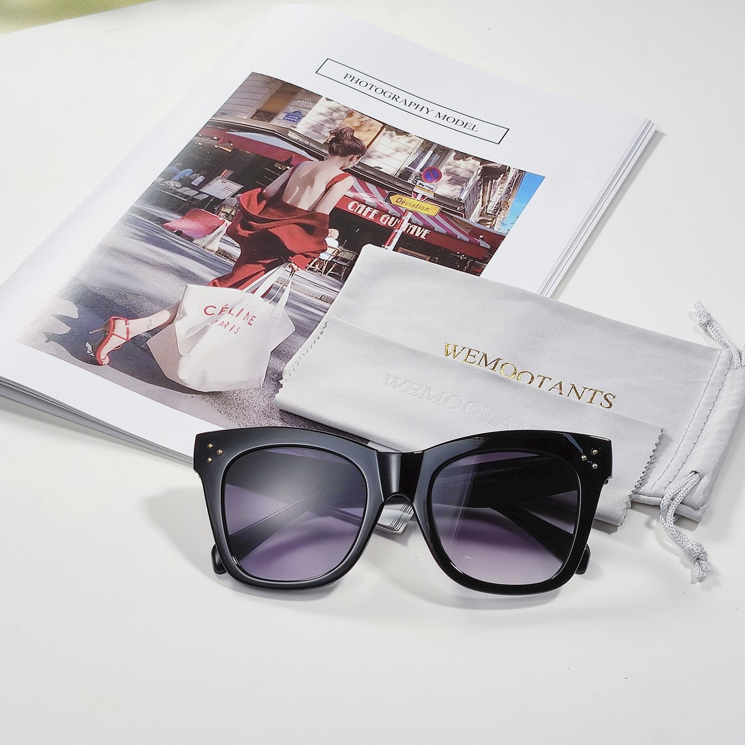 WEMOOTANTS Oversized Reading Sunglasses 2.5 for Women Black Full Sun Readers 1.00 1.25 1.50 1.75 2.00 2.25 2.50 2.75 3.00 3.50 4.00