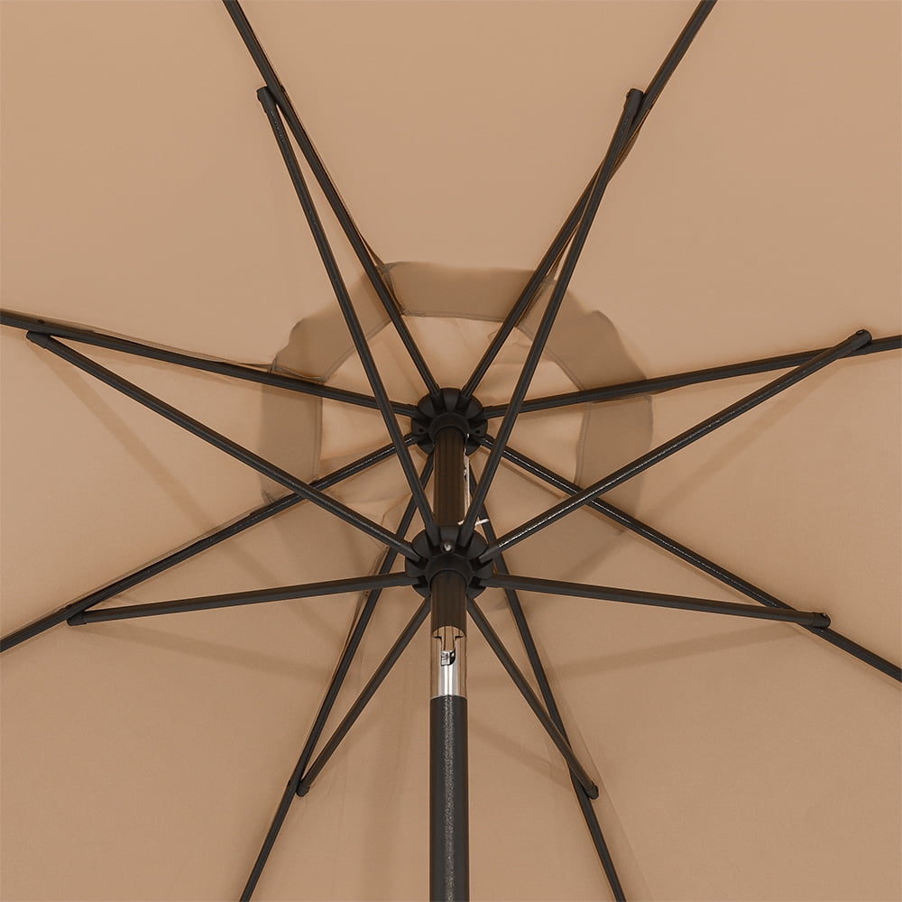 Abble Outdoor 10ft Patio Umbrella with Crank and Tilt - Tan