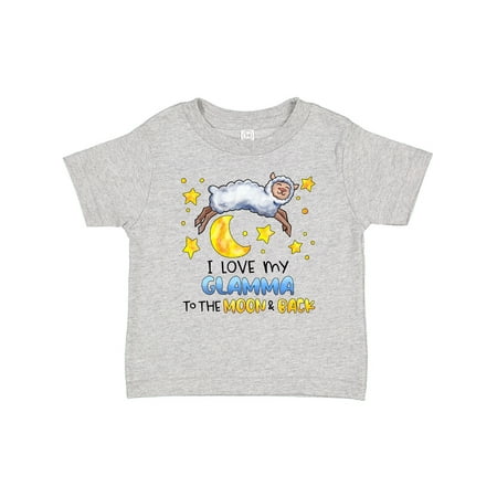

Inktastic I Love My Glamma to the Moon and Back Cute Sheep Gift Baby Boy or Baby Girl T-Shirt