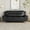 Black, variant on Uspridefurniture Sanuel 79.2" Faux Leather Pillow Top Arm Sofa,Black