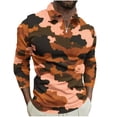 thumbnail image 2 of Blusa y camisa de manga larga con cuello vuelto para hombre, jersey de solapa con cremallera y manga larga, blusa informal estampada para San Valentín, poliéster para hombre, 2 of 5