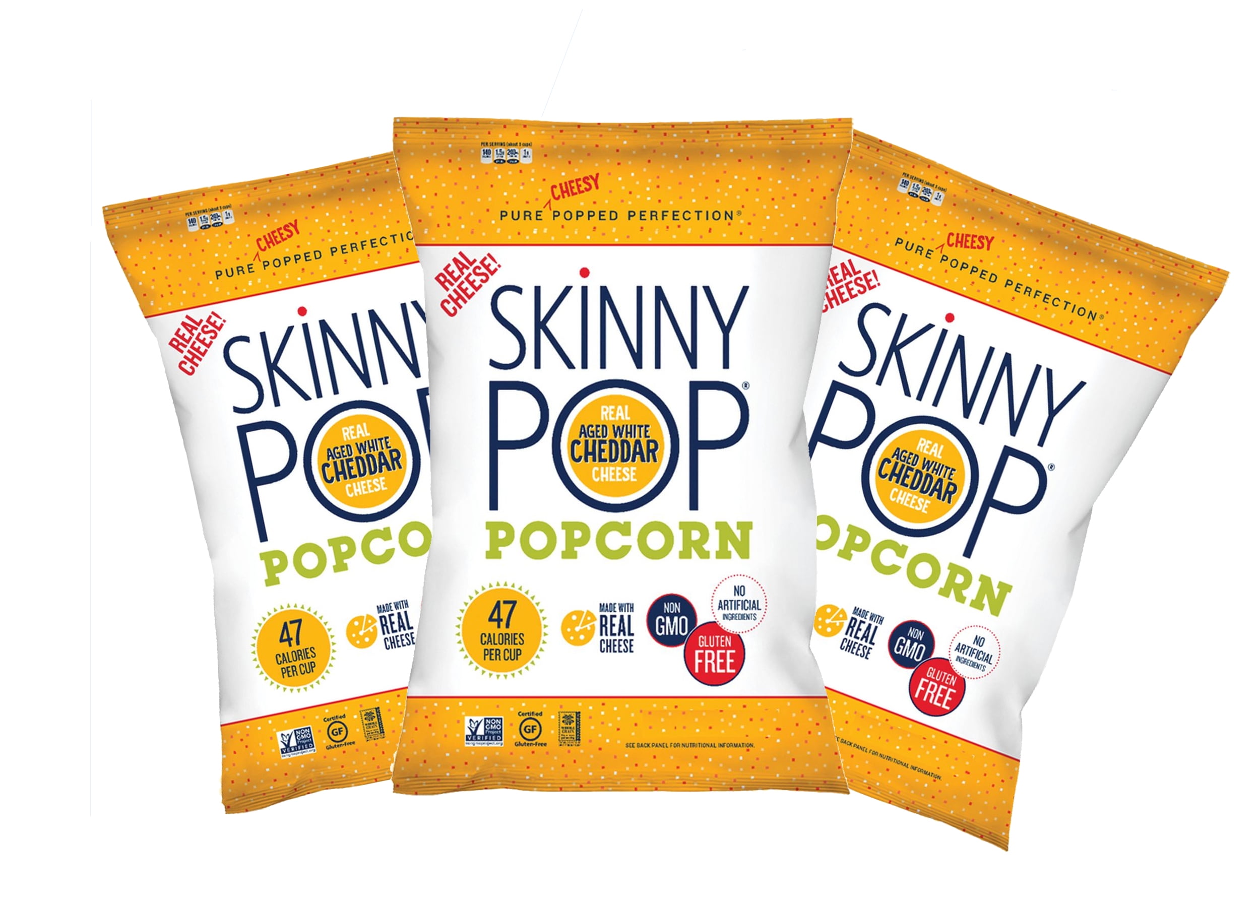 SkinnyPop Cheddar Cheese Popcorn, 12 oz. 3 pack