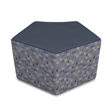 55-PU605-BLJY School Furniture Quin Series Contemporary Design 400 Lbs Capacity Navy 5 Sided Stool With Bluejay (Best Furniture Design Schools)