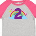 thumbnail image 4 of Inktastic 2nd Birthday Rainbow Cute Girls Girls Toddler T-Shirt, 4 of 5