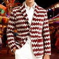 thumbnail image 2 of Chaqueta de Fiesta de Botón de Vestido Ceremonial de Impresión de Corduro de Abrigo Largo para Hombre, Abrigo de Vestido para el Uso Formal de los Hombres, 2 of 4