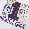 thumbnail image 6 of mgoYE Baby Girl Mardi Gras Outfit Newborn Infant First Mardi Gras Dress Tutu Skirt with Headband Set, 6 of 9