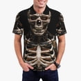 thumbnail image 1 of Fotbe Cyber Skeleton With Tattoos Camiseta Polo de Golf para Hombre con Estampado – Camisa Deportiva Transpirable con Cuello Abotonado-Large, 1 of 6