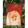thumbnail image 3 of Carolines Treasures LH9350GF 11 x 15 Po. Drapeau de Noël Pomeranian Flocons de Neige Rouges et Verts, Taille Jardin, 3 of 3