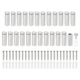 thumbnail image 1 of Unique Bargains Vis de Signalisation 5/8 x 2 Pouces, Ensemble de 24 Vis Murales en Acier Inoxydable, Argent, 1 of 6