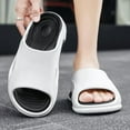 thumbnail image 4 of Men's Beach Slippers with Soft Low Arch Support Comfortable Thick Sole Anti Slip Easy To Clean, 4 of 5