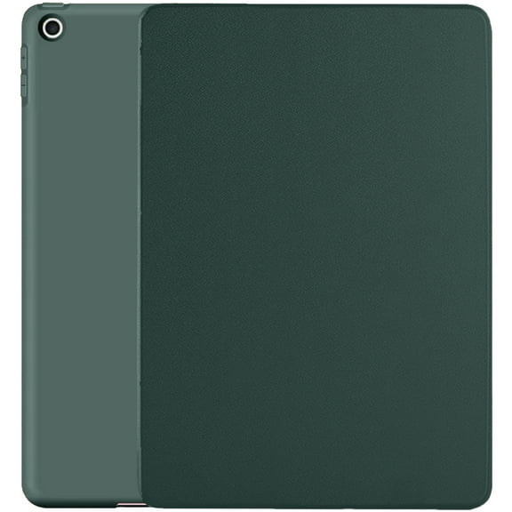 DuraSafe Cases iPad 9.7 Inch Air 2nd 1st 6th 5th Gen [ iPad 6 5 Air 2 1 ] MH2V2LL/A MH2W2LL/A MH2U2LL/A MGLW2LL/A MGL12LL/A MH0W2LL/A TriFold Soft Silicone Shock Proof Magnetic Flip Case - Dark Green