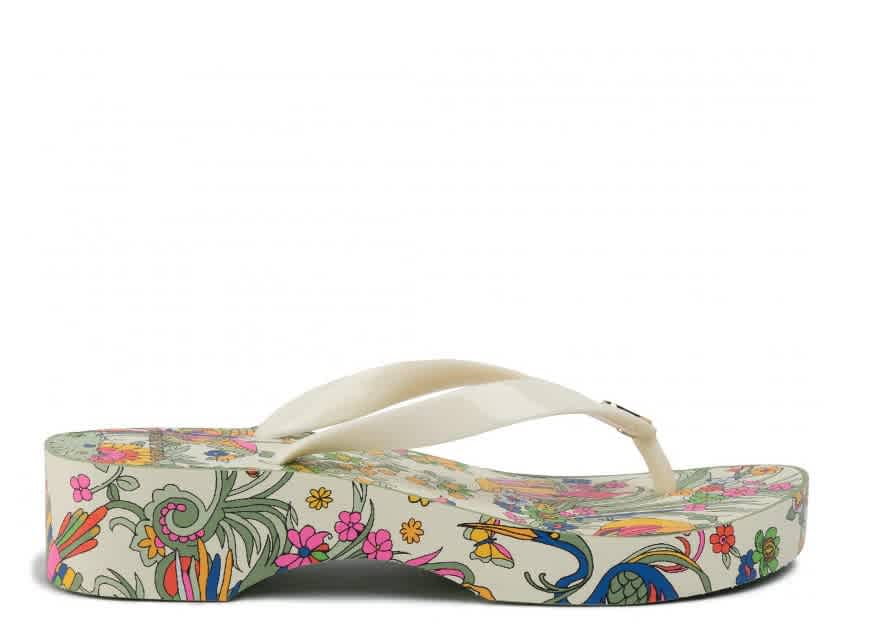 tory burch carved wedge flip flop