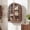 Walnut, variant on YDN Modern Arched Wall Cabinet - 23.6" Wood Medicine Cabinet with Tempered Glass Doors & Adjustable Shelf, Wall Storage Cabinet for Bathroom, Over the Toilet Cabinet for Bath and Living Room, Walnut
