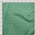 thumbnail image 4 of oneOone Polyester Spandex Green Fabric Floral Craft Projects Decor Fabric Printed By The Yard 56 Inch Wide, 4 of 4