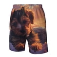 thumbnail image 4 of Zufioo Puppy Lying On A Cloud for Men's Casual Beach Shorts, Sports Fitness Quick-drying Drawstring Shorts with Pockets for Home Wear-Medium, 4 of 6