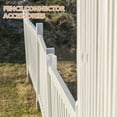 thumbnail image 5 of KAKOWELY fence post brackets 2pcs Fence Bracket Galvanized Steel Brackets Wood Rail Support Bracket Fence Repair Kit Desk Railing Bracket Railing Fence Bracket Railing Bracket, 5 of 5
