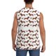 thumbnail image 4 of Balery Dachshund Dog Puppy Camisetas sin mangas para hombre, absorbe la humedad y protege contra el mal olor.-3X-Large, 4 of 7