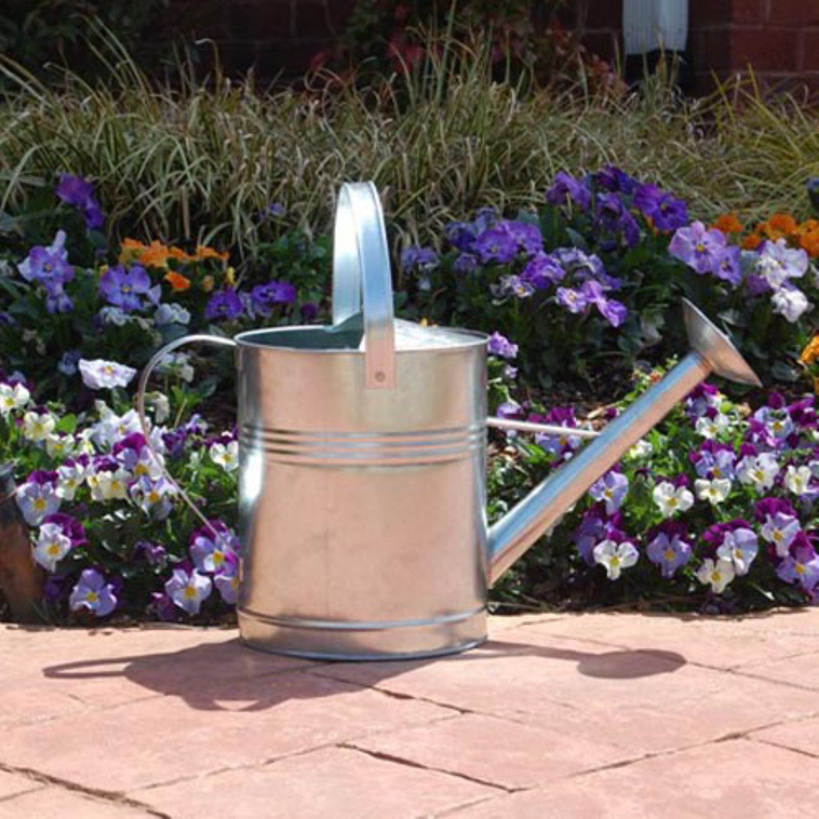 Austram-Griffith Creek Designs Galvanized Steel Silver Watering Can by Austram Inc