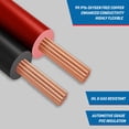thumbnail image 4 of Wire GS Power, calibre 16 (16 AWG), 30,48 m, cobre puro, rojo/negro, 4 of 9