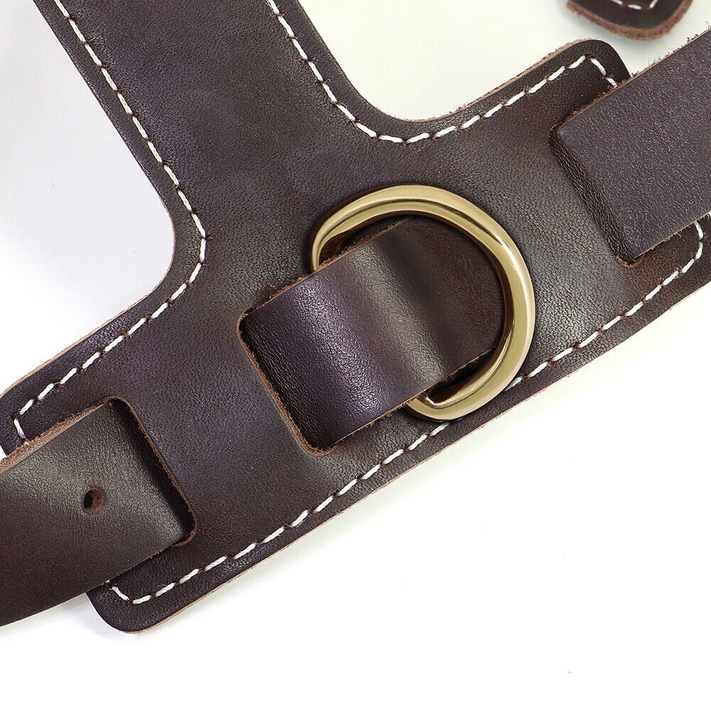 Pet Artist Heavy Duty Genuine Leather Dog Harness Adjustable for Large Dogs Pitbull Rottweiler High Quality