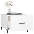 thumbnail image 3 of vidaXL Coffee Table with Metal Legs 2 pcs White 50x50x40 cm, 3 of 5