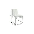 thumbnail image 3 of Oahu Contemporary Side Chair With Steel Tube, White Finish, Set Of 2, 3 of 5