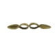 thumbnail image 4 of 100 Uds., plata /etiqueta de hoja de bronce fianzas pegamento en fianza colgante manualidades DIY. Hugo Pegamento en forma de hoja sobre fianzas, 4 of 8