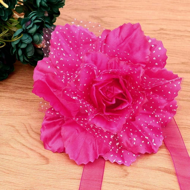 Curtain Tieback Flower Peony Clip-on Holder for Home Décor Back Panel Holdback Accessories for Window