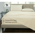 thumbnail image 4 of ROYALE LINENS 300 Thread Count 100% Long Staple Combed Cotton Sheet Set - 3 Piece Twin Bed Sheets - 1 Fitted, 1 Flat & Pillow case -Soft Cool & Crisp Sheet Set (Twin, Vanina White), 4 of 10