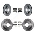 thumbnail image 1 of Transit Auto Front Rear Disc Brake Rotors and Semi-Metallic Pads Kit for Car Jeep Patriot Compass Dodge Caliber Chrysler Sebring Avenger 200 K8S-100996, 1 of 11