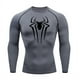thumbnail image 2 of Camiseta de compresión para hombre, camiseta negra de manga larga, protector solar para Fitness, camiseta larga informal transpirable de secado rápido de segunda piel 4XL, 2 of 5
