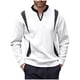 thumbnail image 2 of pstuiky manga larga para hombre, Sudadera con cuello en V y manga larga con estampado de colores sólidos para hombre camisetas de hombre l, 2 of 9