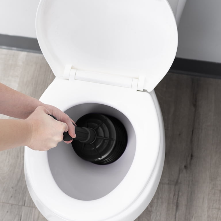 JS Jackson Supplies Black Bellows Accordion Toilet Plunger, Heavy