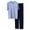 a-Blue5614, variant on Men's Loungewear Soft Lightweight 2 Piece Pajama Set Solid Color Short Sleeve Crewneck Top Loose Fit Pants Homewear Set For Home Relaxing Relaxed Fit Homewear