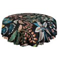 thumbnail image 5 of Round Tablecloth 60 x 60 Inch Round Table Cover flower Spring Summer for Party Picnic Dinner, 5 of 5